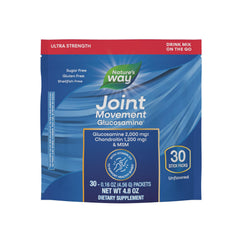 Nature's Way Joint Movement Glucosamine Drink Mix front label highlighting ultra-strength formula for joints