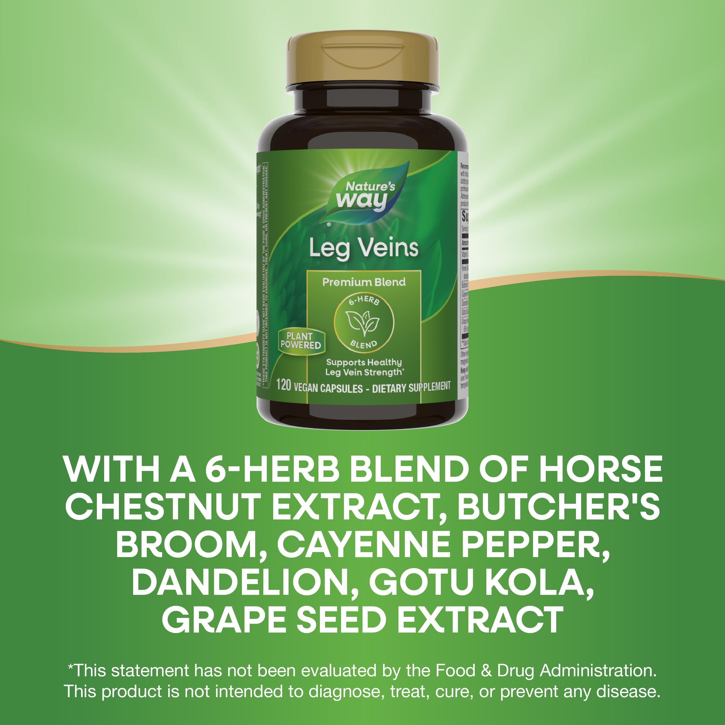 Nature's Way Leg Veins herb blend with gotu kola and grape seed
