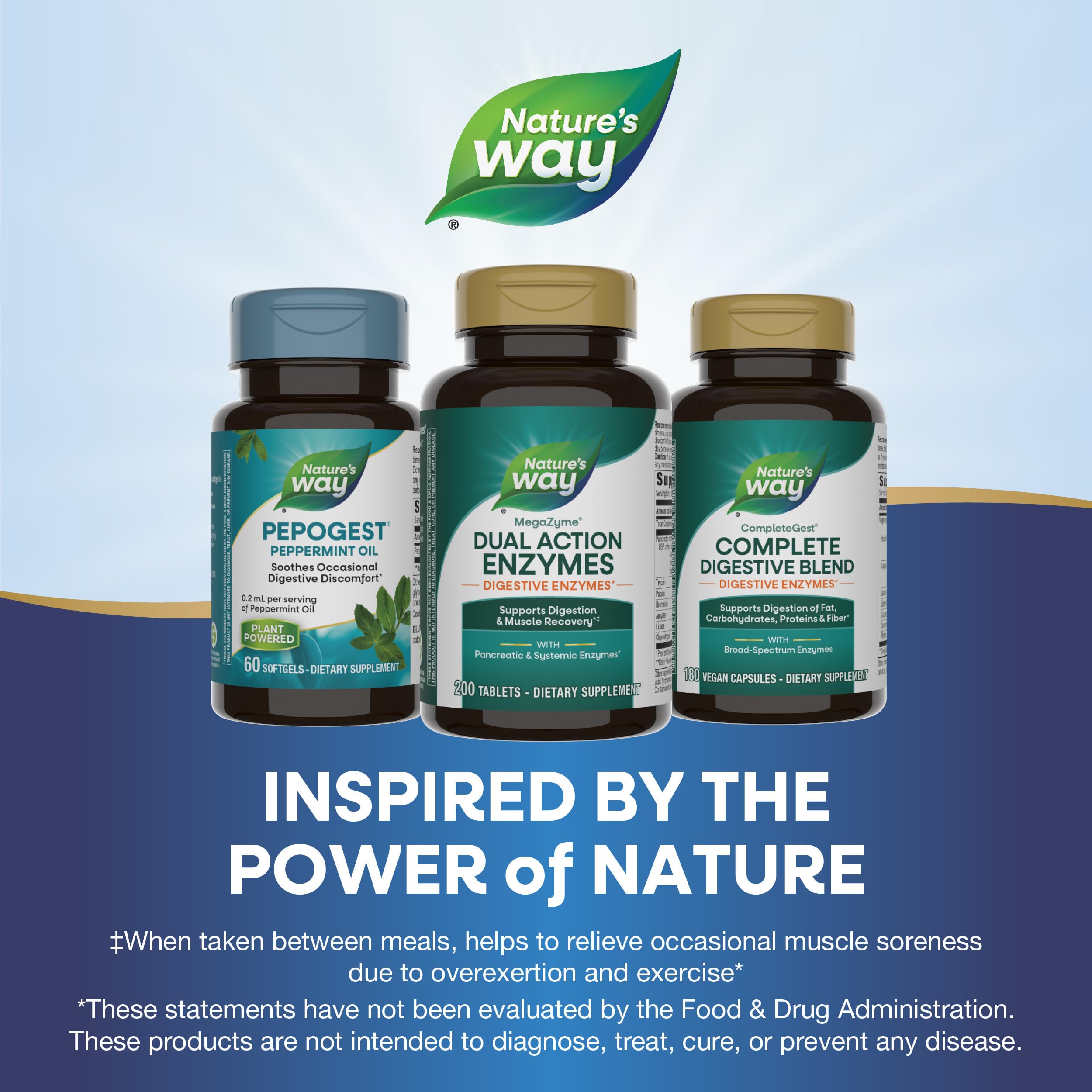 Mega-Zyme bottle in a lifestyle shot for active routines and digestion support