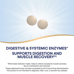 Close-up of Mega-Zyme tablets with smooth texture for easy swallowing