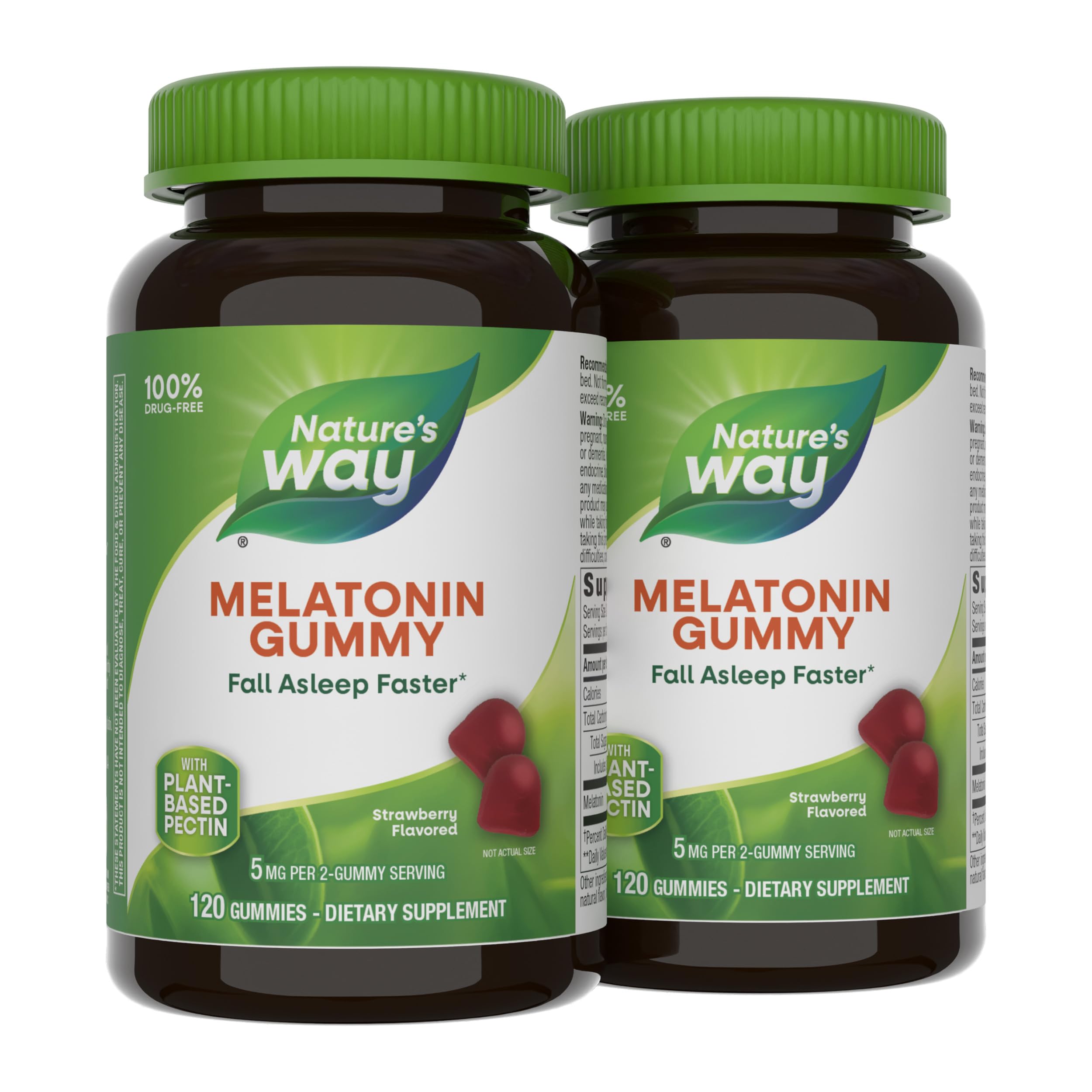 Nature's Way Melatonin Gummies bottle front supports restful sleep