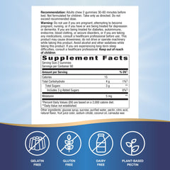 Nature's Way Melatonin Gummies ingredients view emphasizes non habit forming sleep support