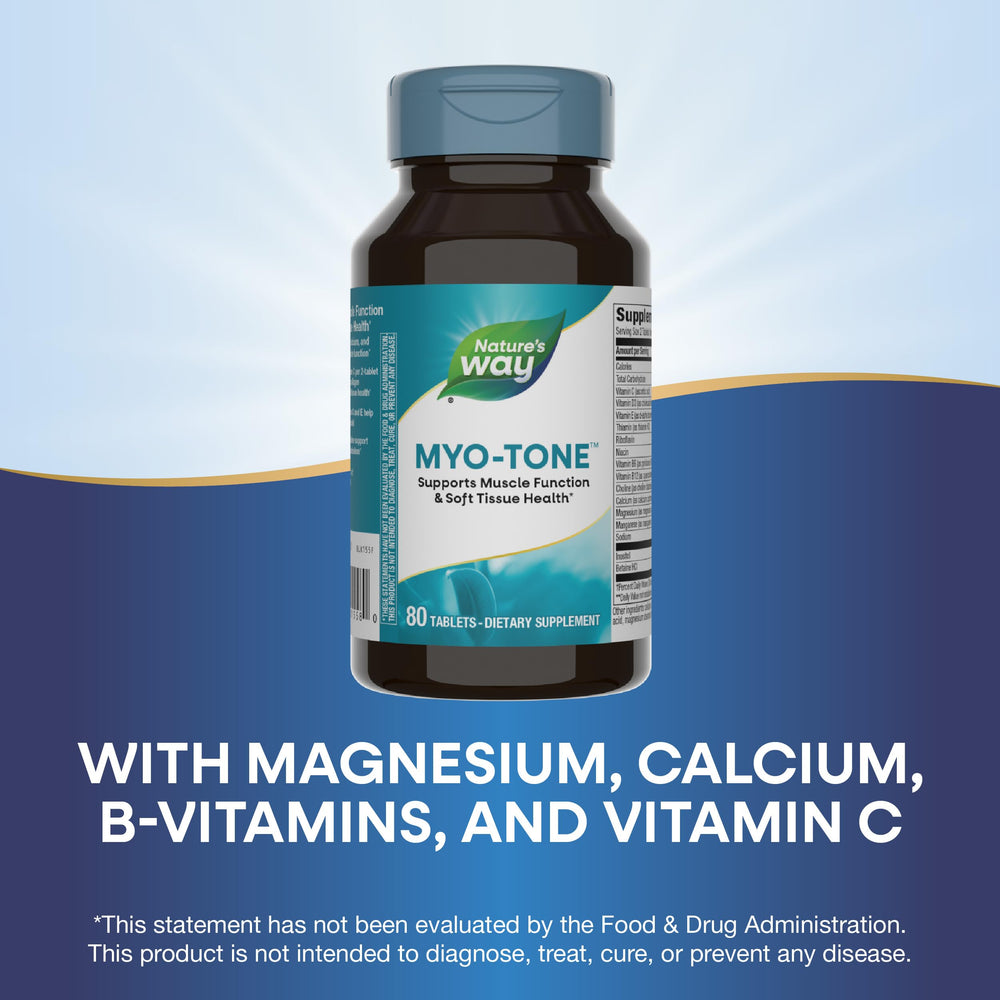 Pills shown in bottle for daily muscle support.