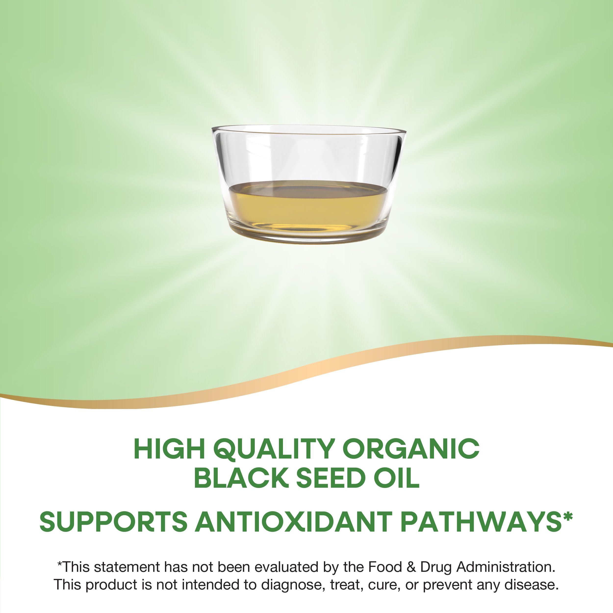 Cap close-up of Nature's Way Black Seed Oil, hexane-free and vegan.
