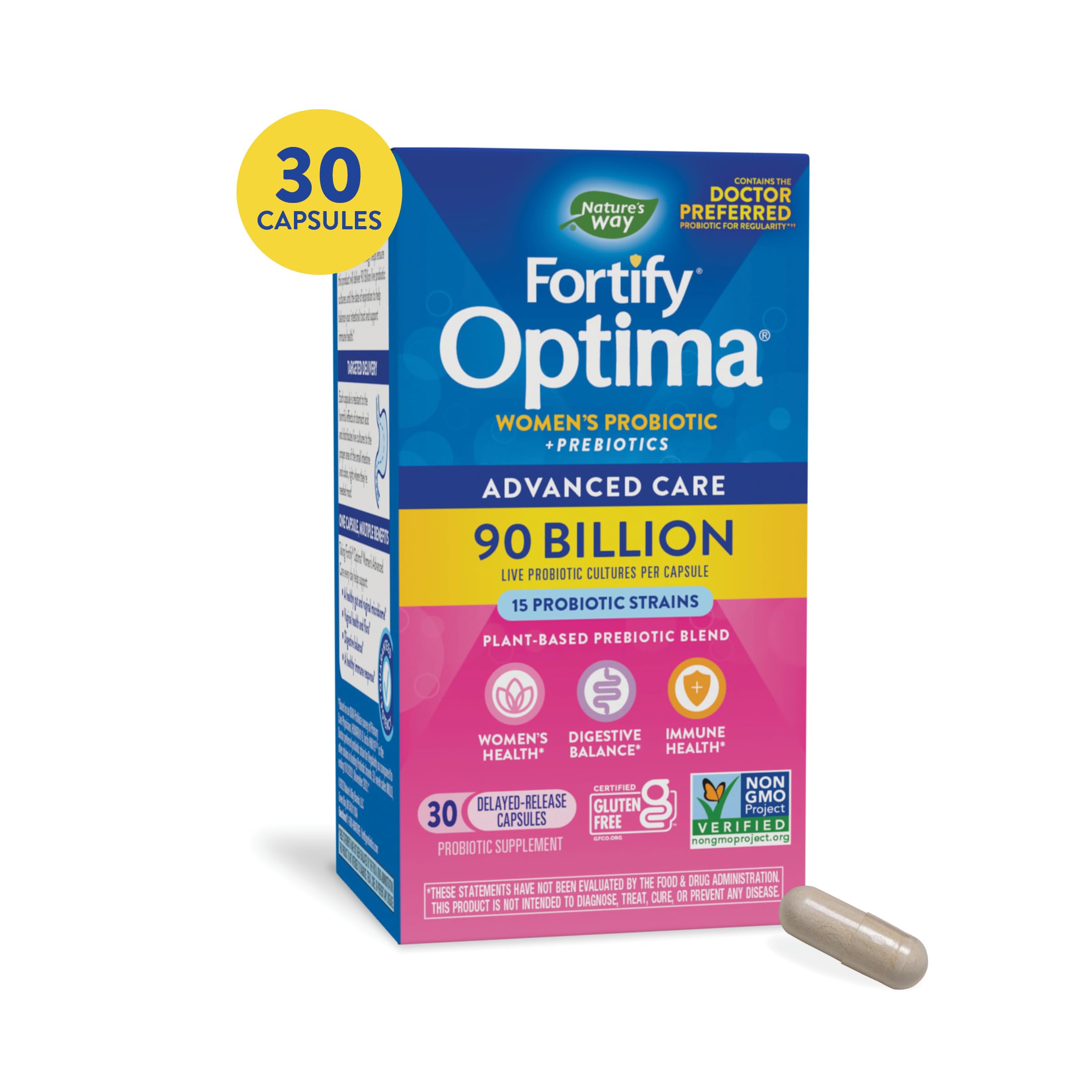 Nature's Way Primadophilus Optima Women's enteric-coated capsule demonstrates targeted release