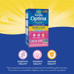 Nature's Way Primadophilus Optima Women's label and packaging showcasing 90 Billion CFU