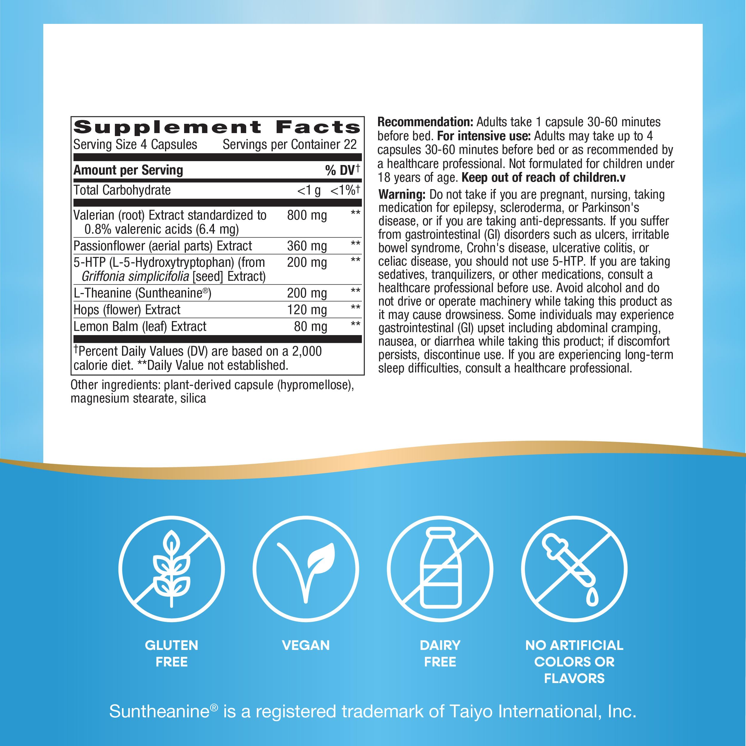 Pour action with Nature's Way Revitalizing Sleep Formula capsules for easy nightly dose.