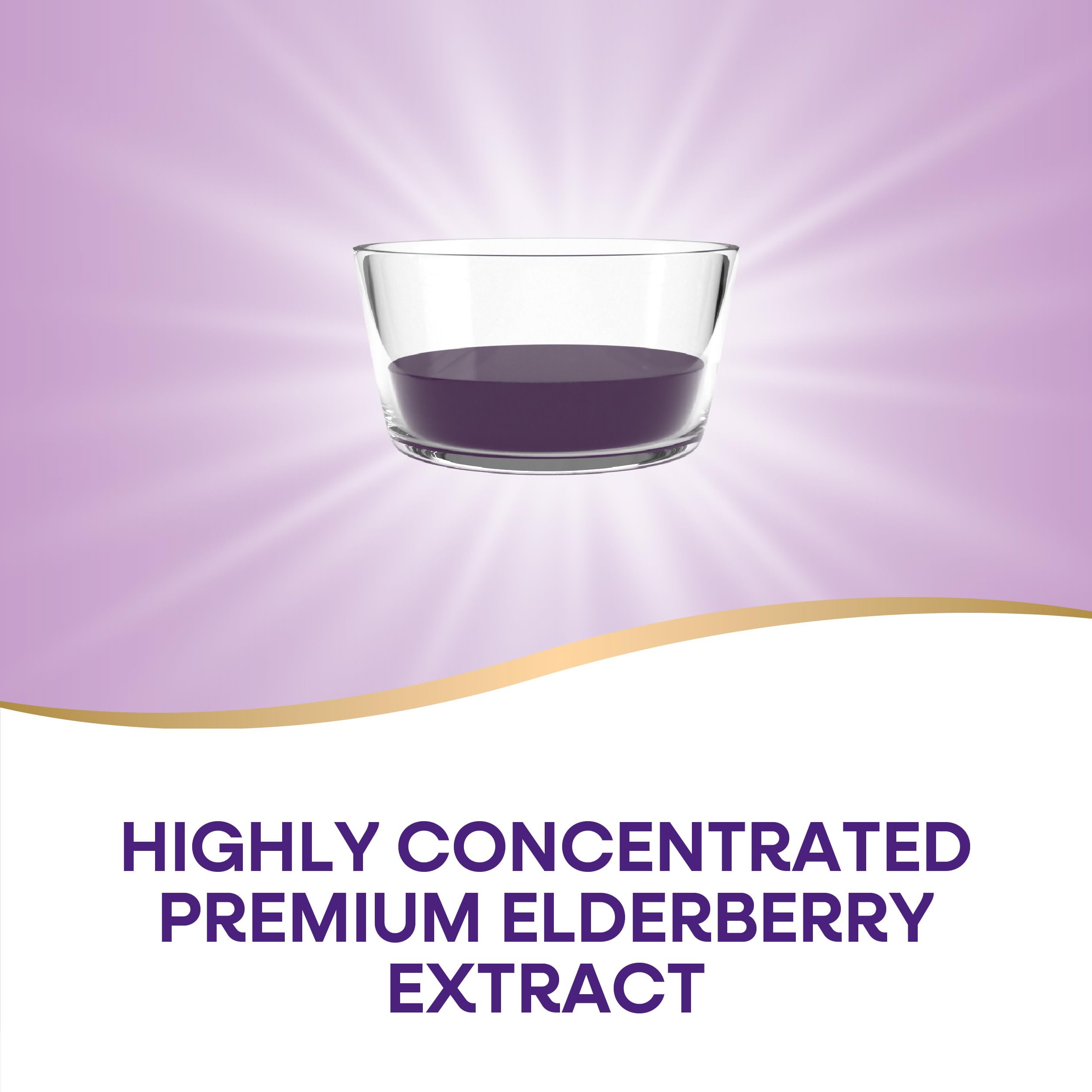 Nature's Way Sambucus Immune Elderberry Syrup ingredients label emphasizing elderberry extract and echinacea.