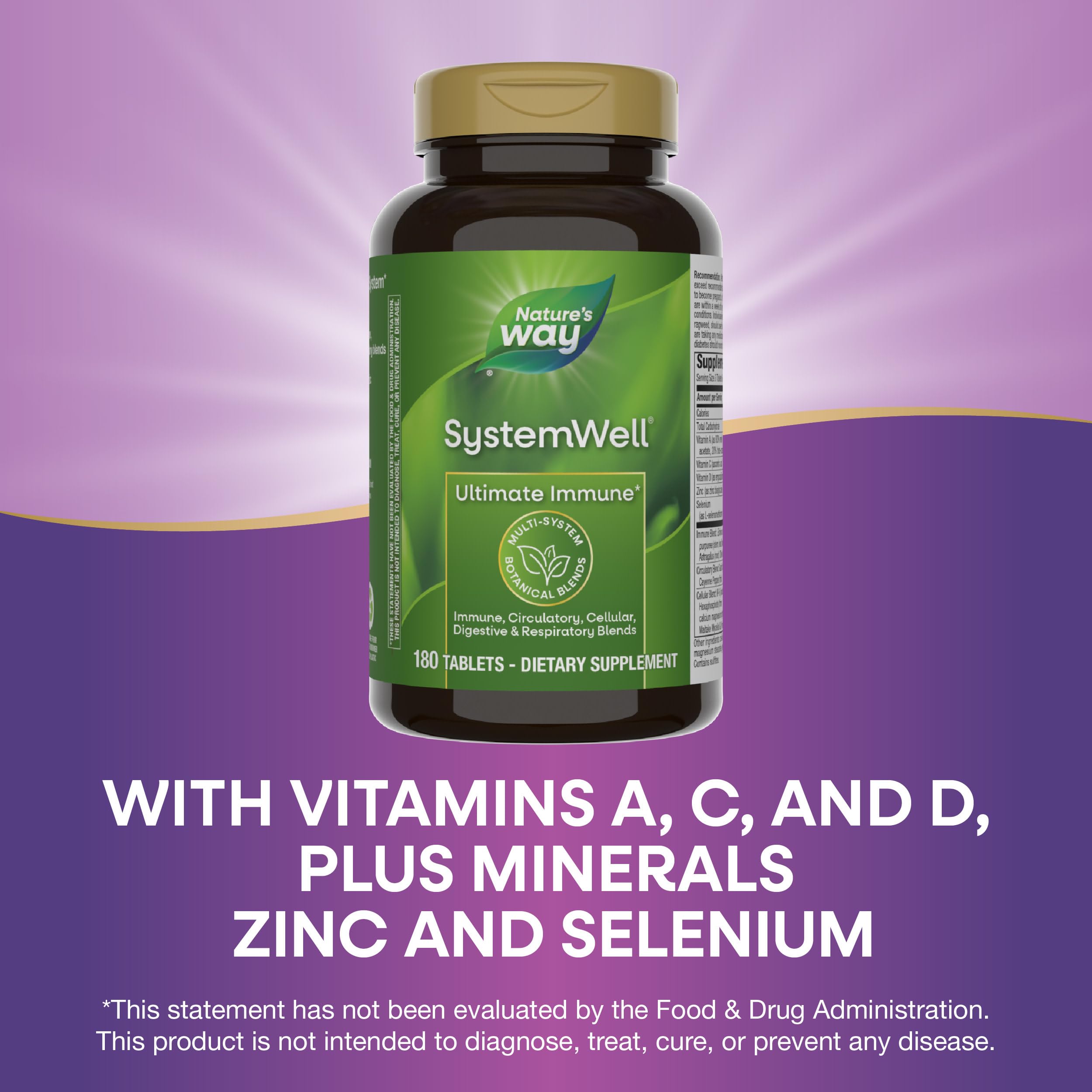 Nature's Way SystemWell immune digestive blend tablets for digestion balance