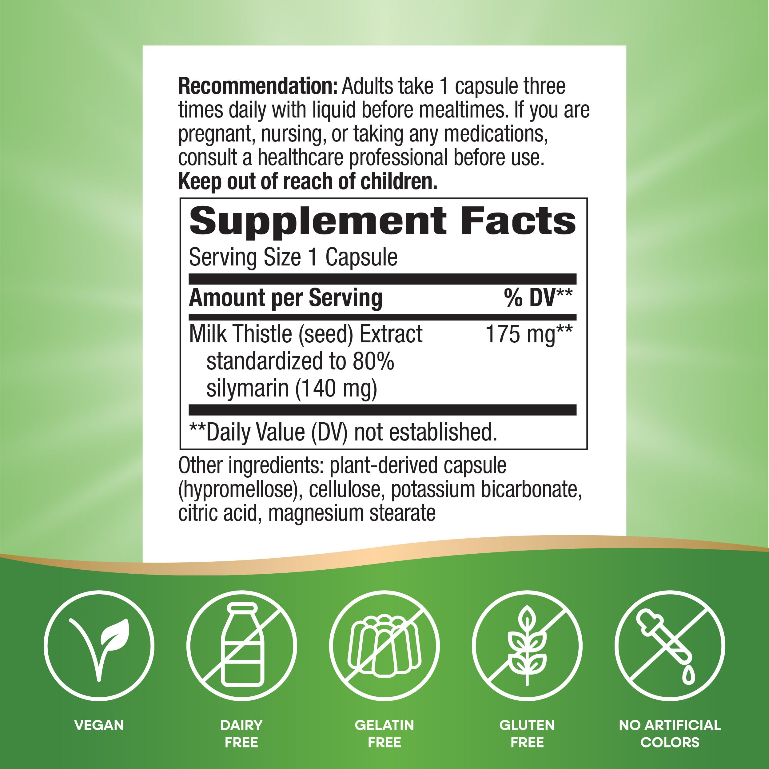 Nature's Way Thisilyn bottle with liquid before meals for easy dosing.