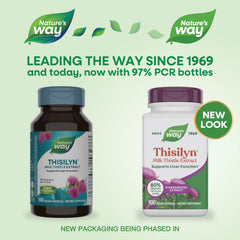 Nature's Way Thisilyn capsules closeup highlighting vegan, gluten-free formula.
