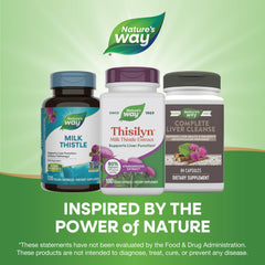Nature's Way Thisilyn natural formula highlights silymarin for antioxidant pathways.