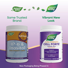 Nature's Way Cell Forte drink mix scoop — easy measuring for consistent daily dosing.