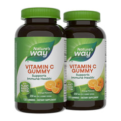 Nature's Way Vitamin C Gummies in orange flavor for immune support.