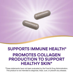 Nature's Way Vitamin C with Rose Hips ingredients panel highlighting rose hips