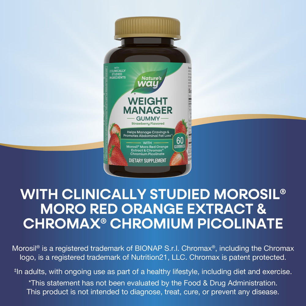 Nature's Way Weight Manager Gummy with Morosil and Chromax
