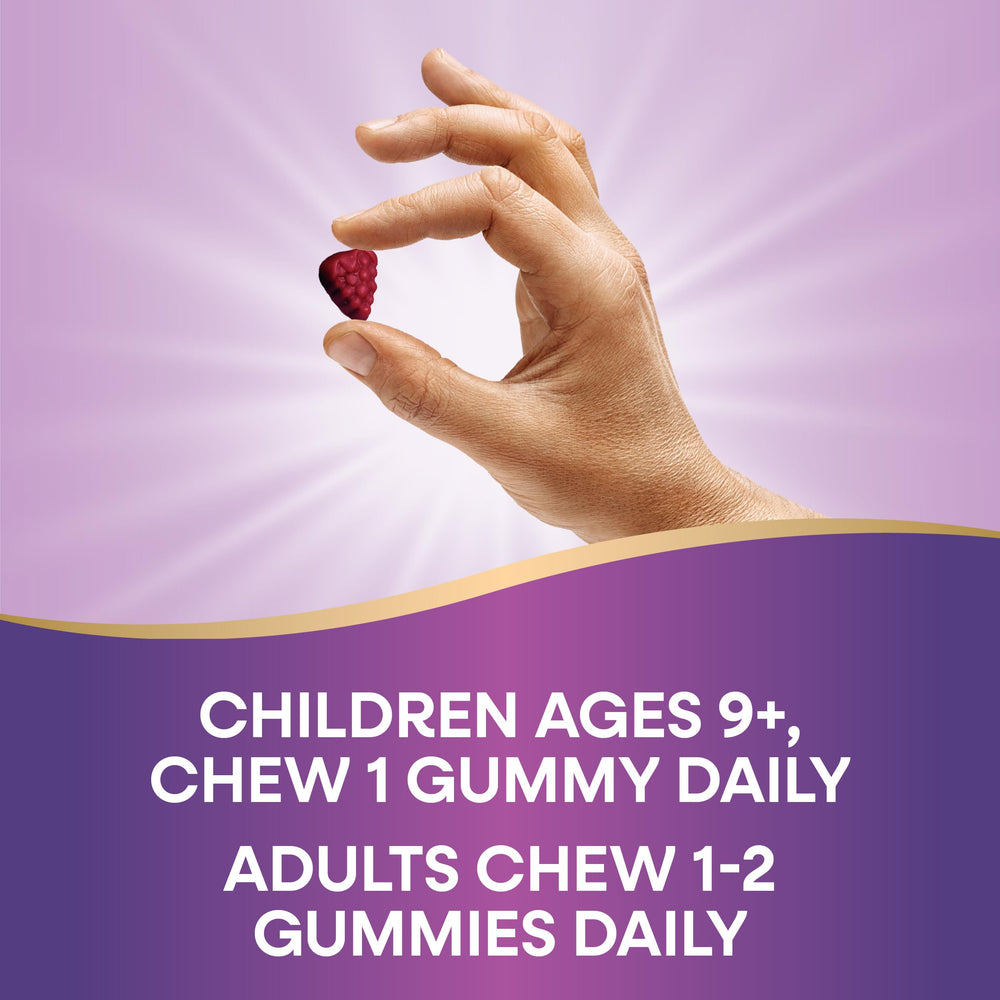 Nature's Way Zinc Gummies ingredients panel showing plant-based pectin for vegetarian use