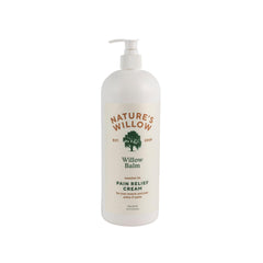 Nature's Willow Willow Balm bottle showing 32oz size for easy relief