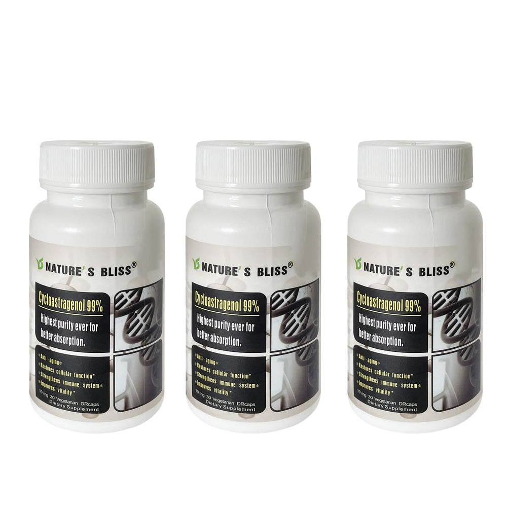 Nature'sbliss Telomere Supplements bottle with 90 capsules for daily support