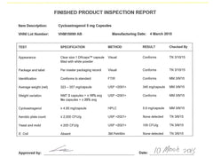 Nature'sbliss third-party lab certificate image confirming purity testing