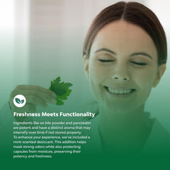 Nature's Craft bottle with ingredients panel highlights clean formulations.