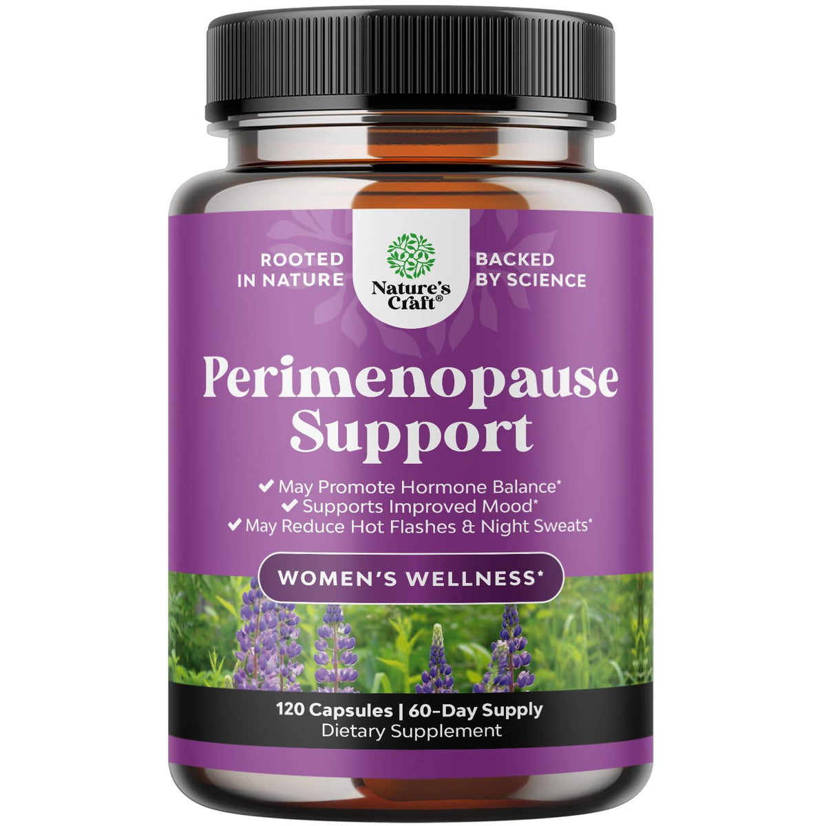 Natures Craft Complete Perimenopause Bottle showing balanced support for mood and energy.
