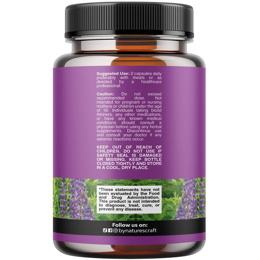 Natures Craft Maca Root Capsules close-up highlighting natural energy support.