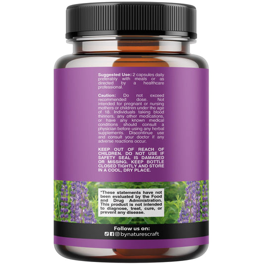 Natures Craft Maca Root Capsules close-up highlighting natural energy support.