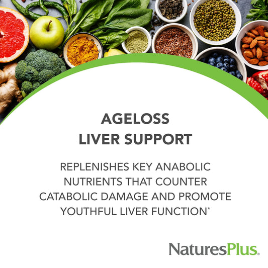 NaturesPlus AgeLoss artichoke capsules highlight herbal blend.