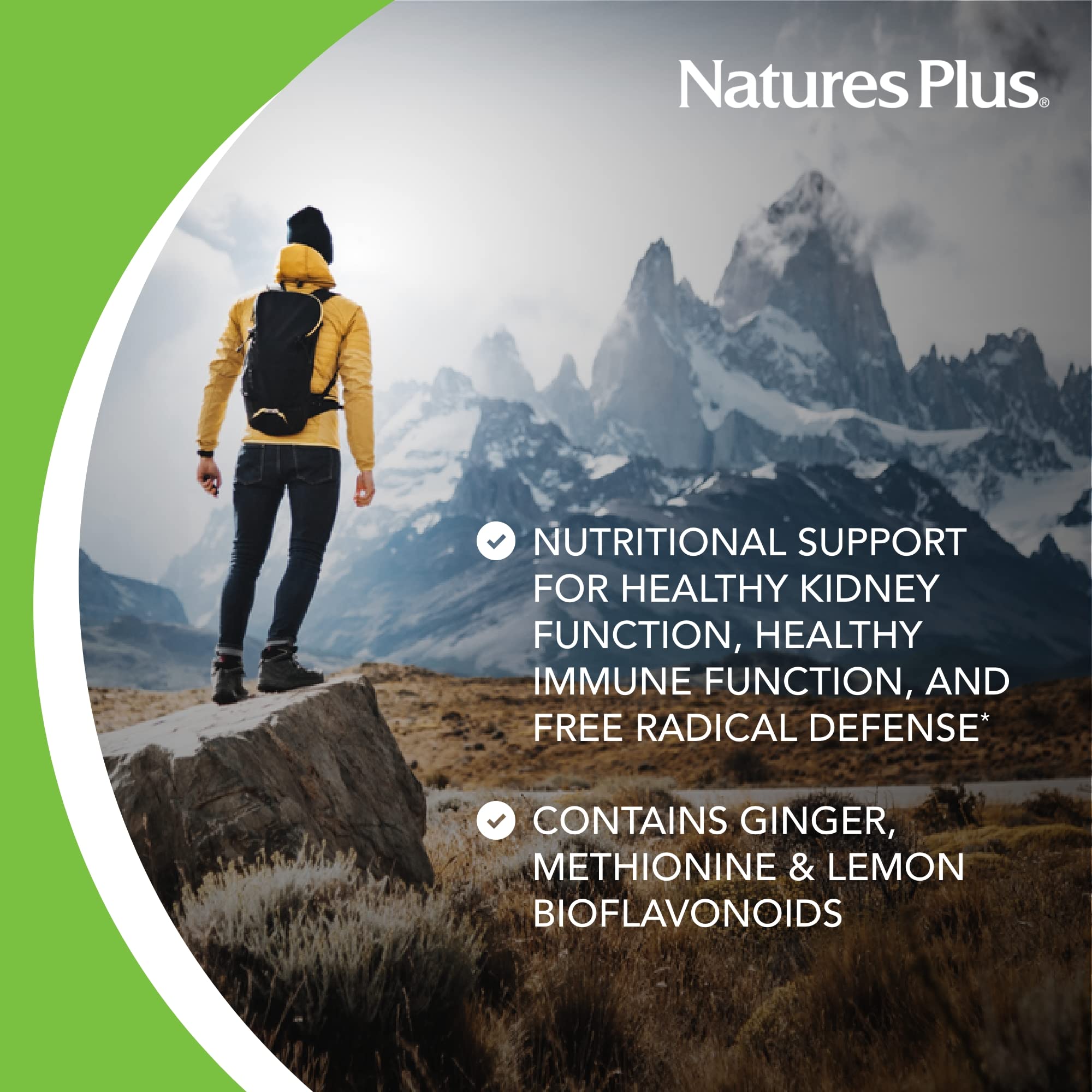 NaturesPlus AgeLoss vitamin D3 and magnesium tablets emphasizing key nutrients