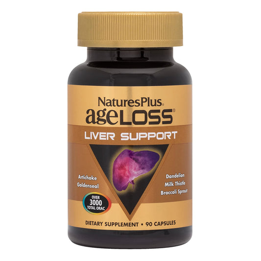 NaturesPlus AgeLoss liver support bottle for daily liver wellness.