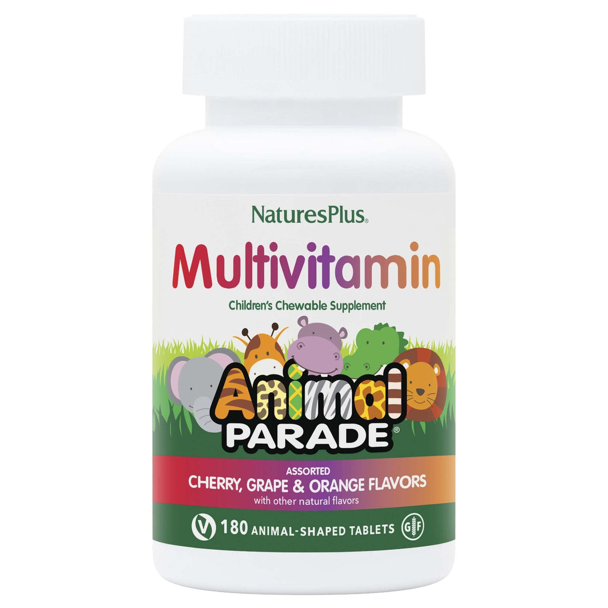 NaturesPlus Animal Parade animal-shaped chewables for kids' daily vitamins