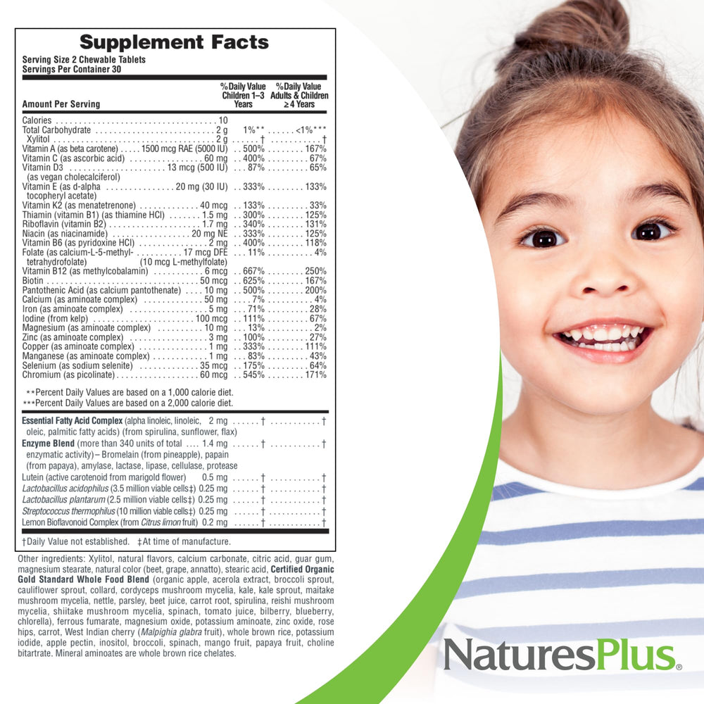NaturesPlus Animal Parade animal shapes make vitamins engaging for kids