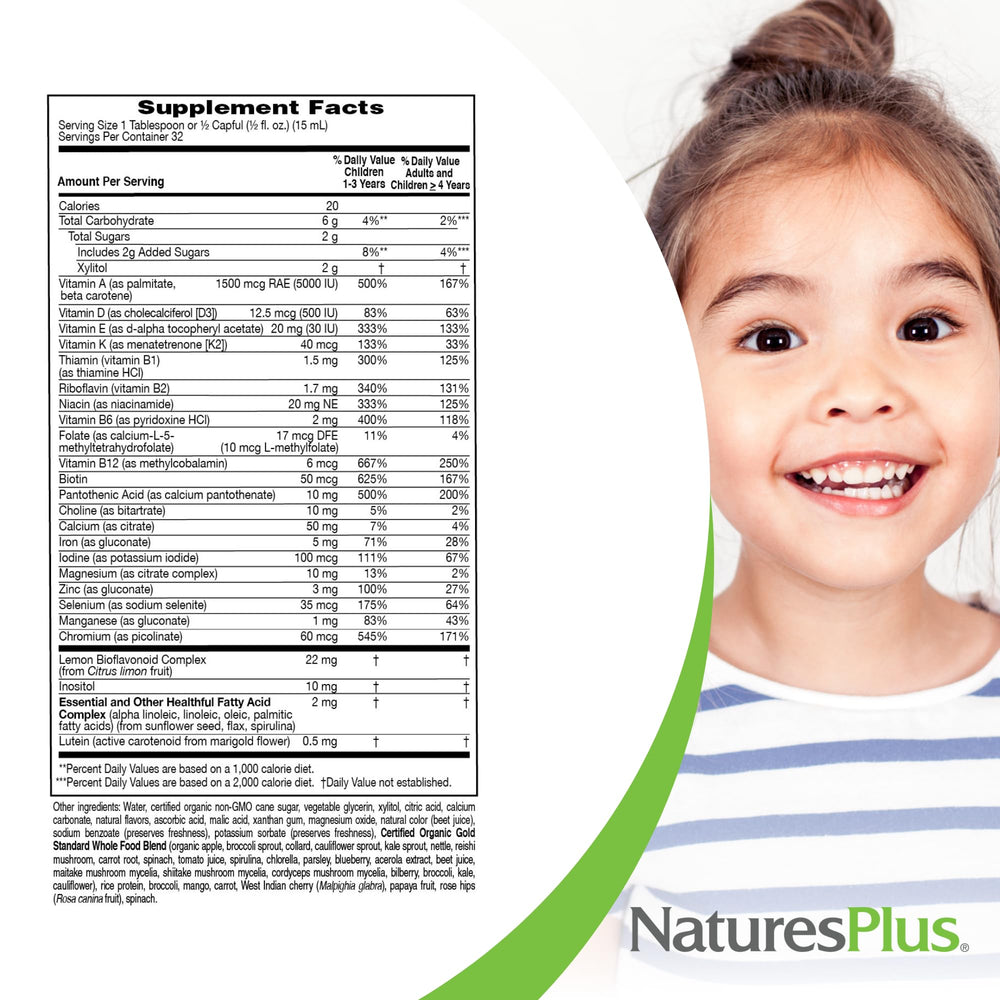 NaturesPlus Animal Parade Gold manufacturing standards badge reinforces quality and safety.