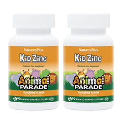 NaturesPlus Animal Parade KidZinc tangy tangerine lozenge pack for kid-friendly zinc nutrition.