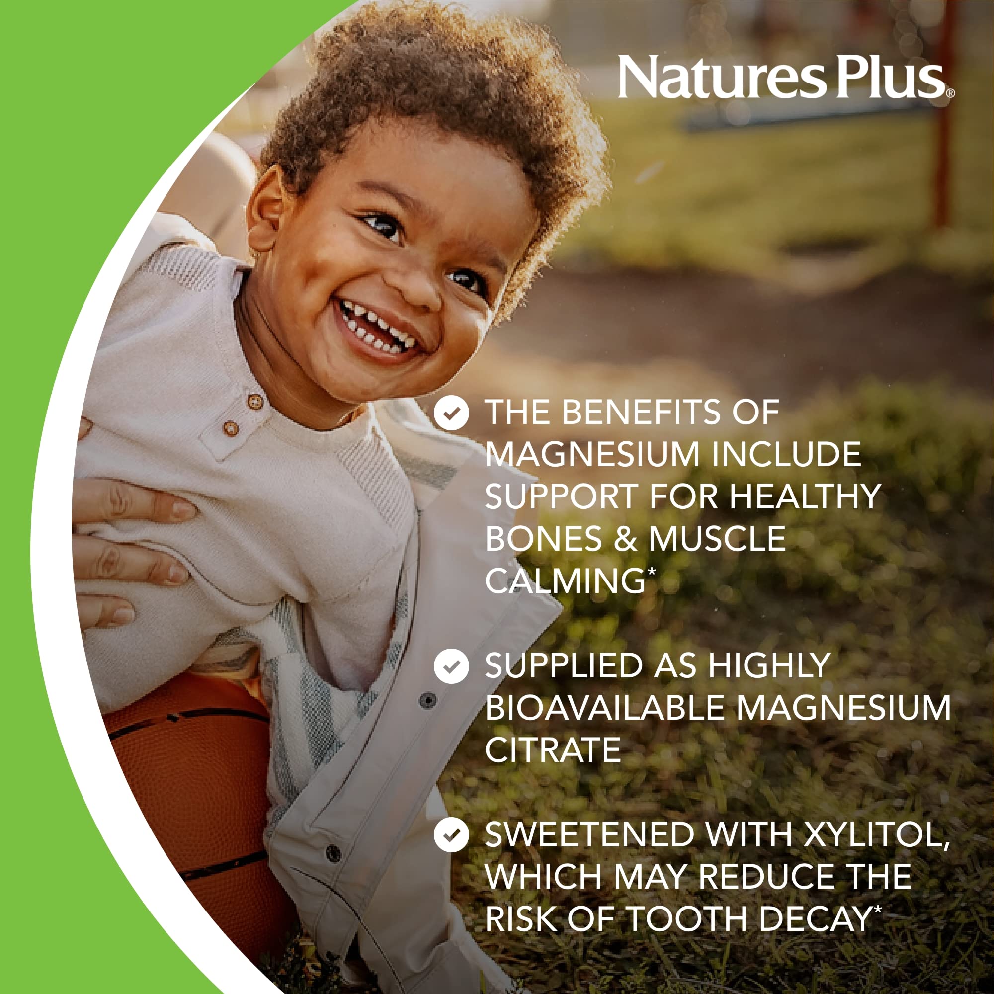 NaturesPlus Animal Parade MagKidz allergen-free packaging emphasizing safe ingredients