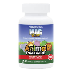 NaturesPlus Animal Parade MagKidz cherry bottle featuring kid-friendly chewables for daily use