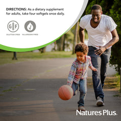 NaturesPlus Bone Power packaging highlights dairy free and gluten free indicators
