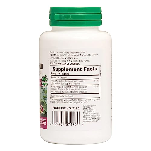 Gluten-free vegetarian capsules by NaturesPlus ready for daily use