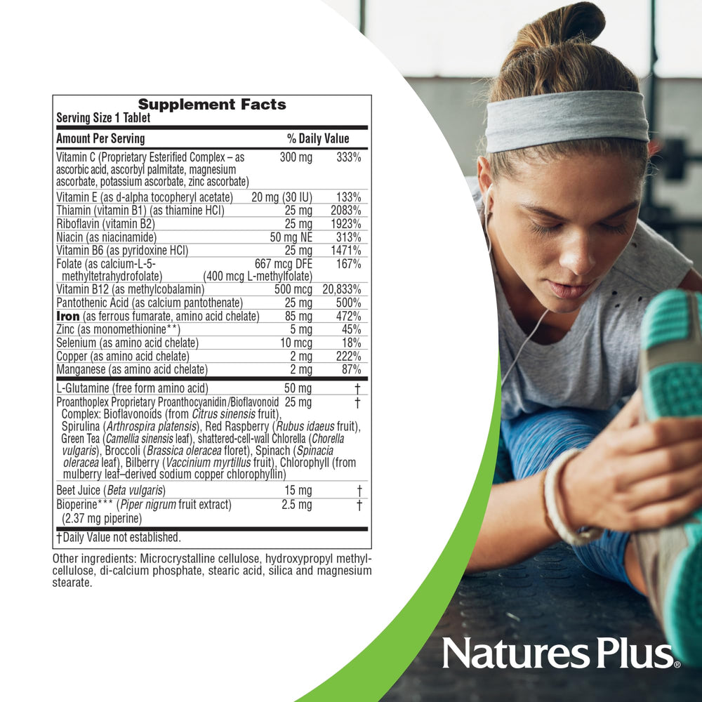Back of packaging highlights gluten-free, vegetarian, and allergen-free formula.
