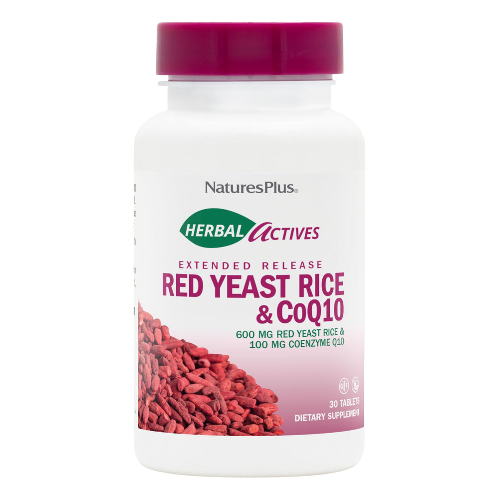 NaturesPlus Herbal Actives red yeast rice tablet pack for daily balance