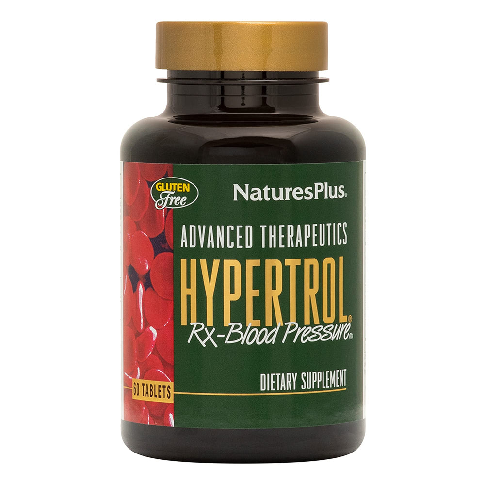 NaturesPlus Hypertrol Rx tablets in bottle support healthy fluid balance