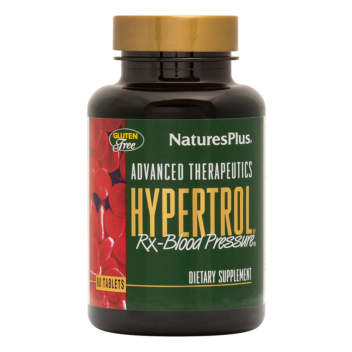 NaturesPlus Hypertrol Rx tablets in bottle support healthy fluid balance