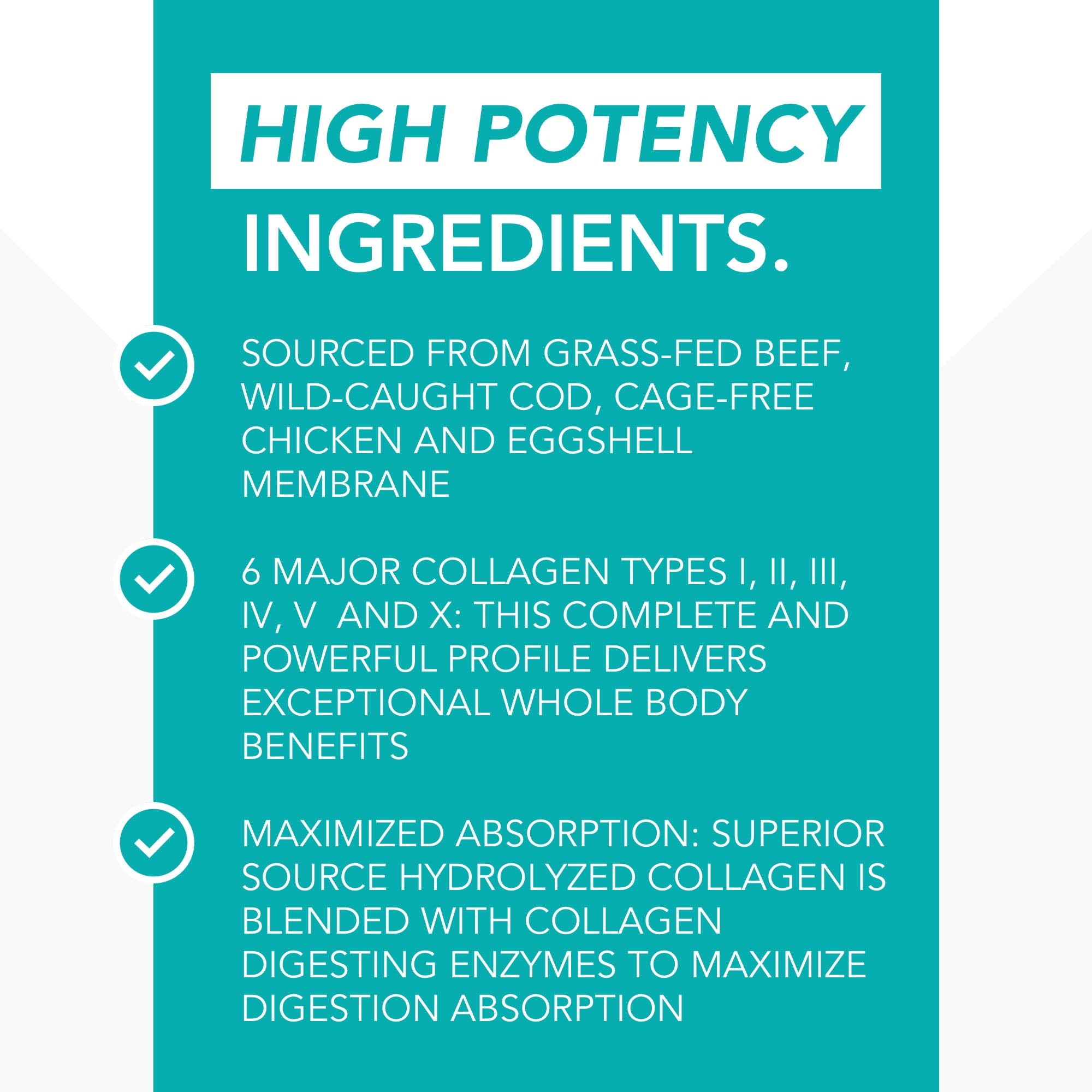 NaturesPlus KetoLiving complete collagen types image highlights six major types for versatile use.
