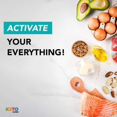 NaturesPlus KetoLiving serving scoop illustrates simple portion control for keto meals.
