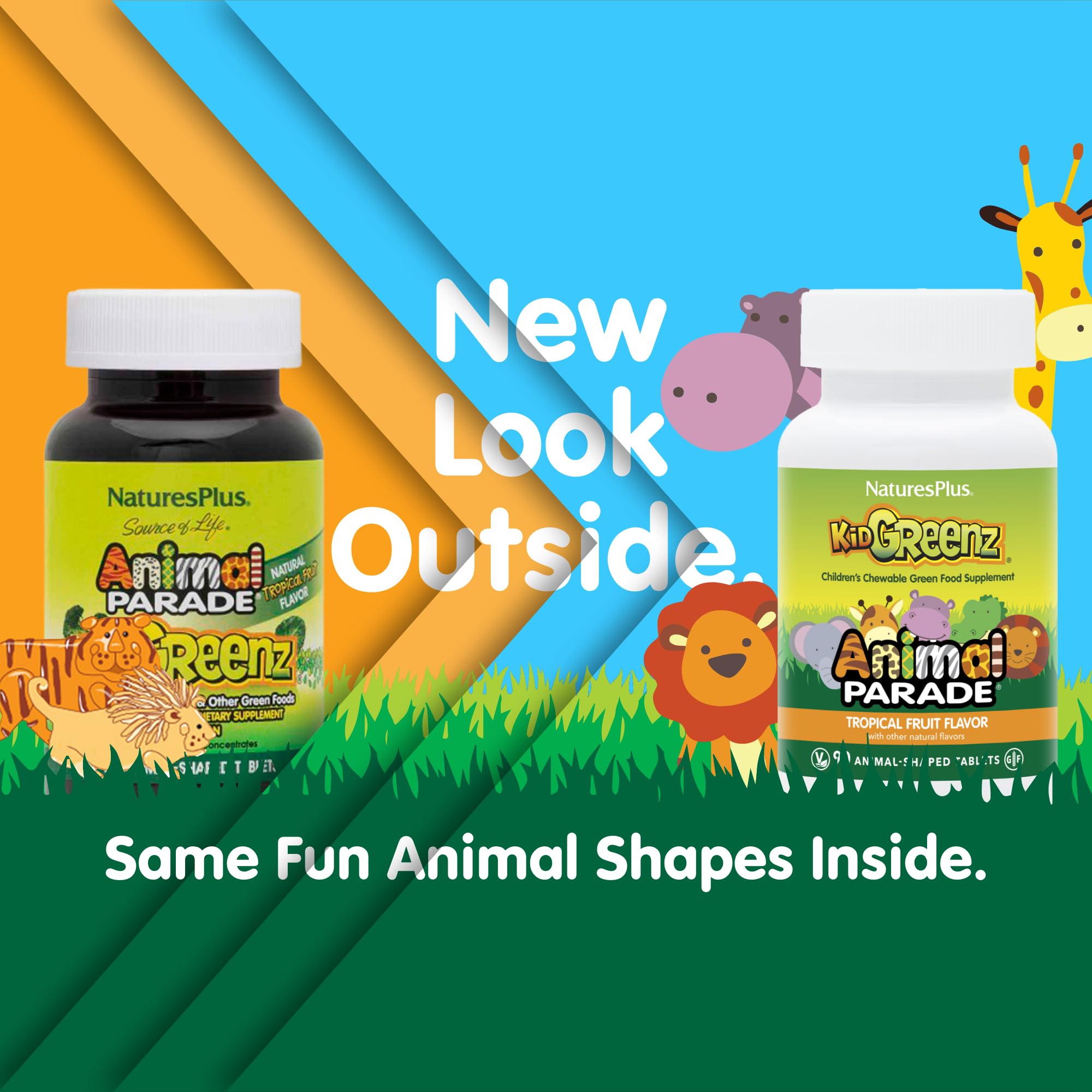 NaturesPlus KidGreenz broccoli-spinach ingredient blend.