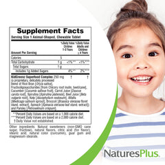 NaturesPlus KidGreenz vegetarian gluten-free formula for diverse diets.