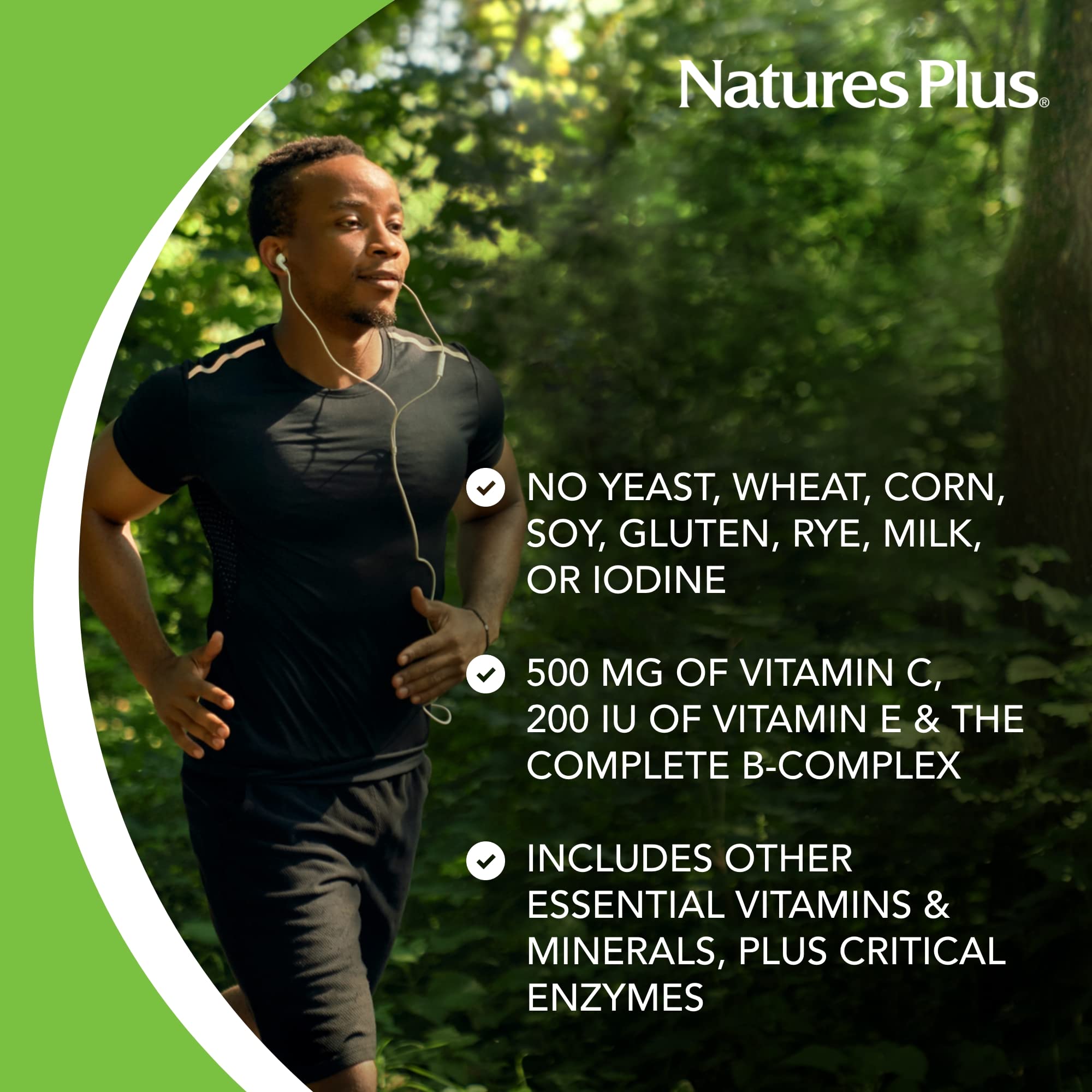 Nature's Plus Nutri-Genic ingredients close-up hints at diverse nutrients.