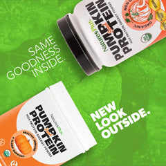 NaturesPlus Organic Pumpkin Seed Protein Powder scoop for easy serving.