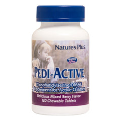 NaturesPlus Pedi-Active bottle front view for on-the-go brain support.
